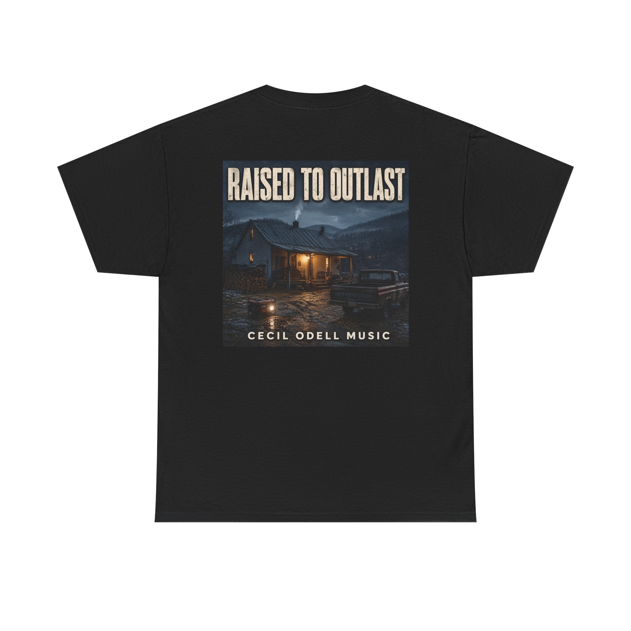 "Raised to Outlast" Tee: Cecil Odell Music Shirt - Cecil Odell Music