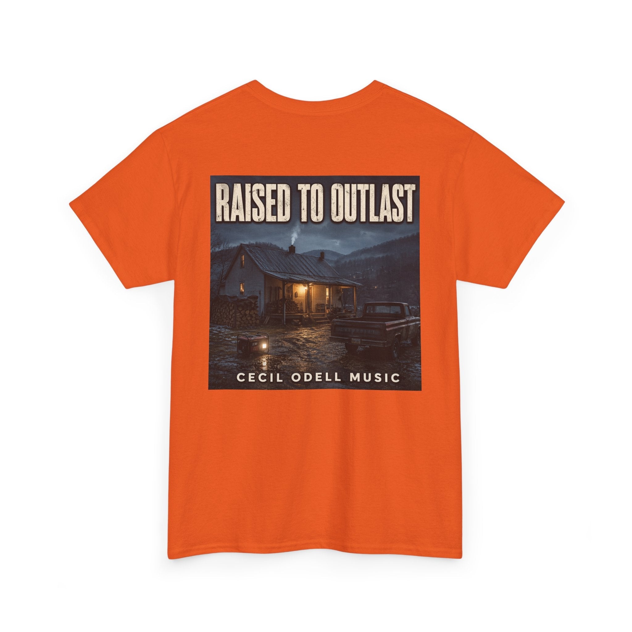 "Raised to Outlast" Tee: Cecil Odell Music Shirt - Cecil Odell Music