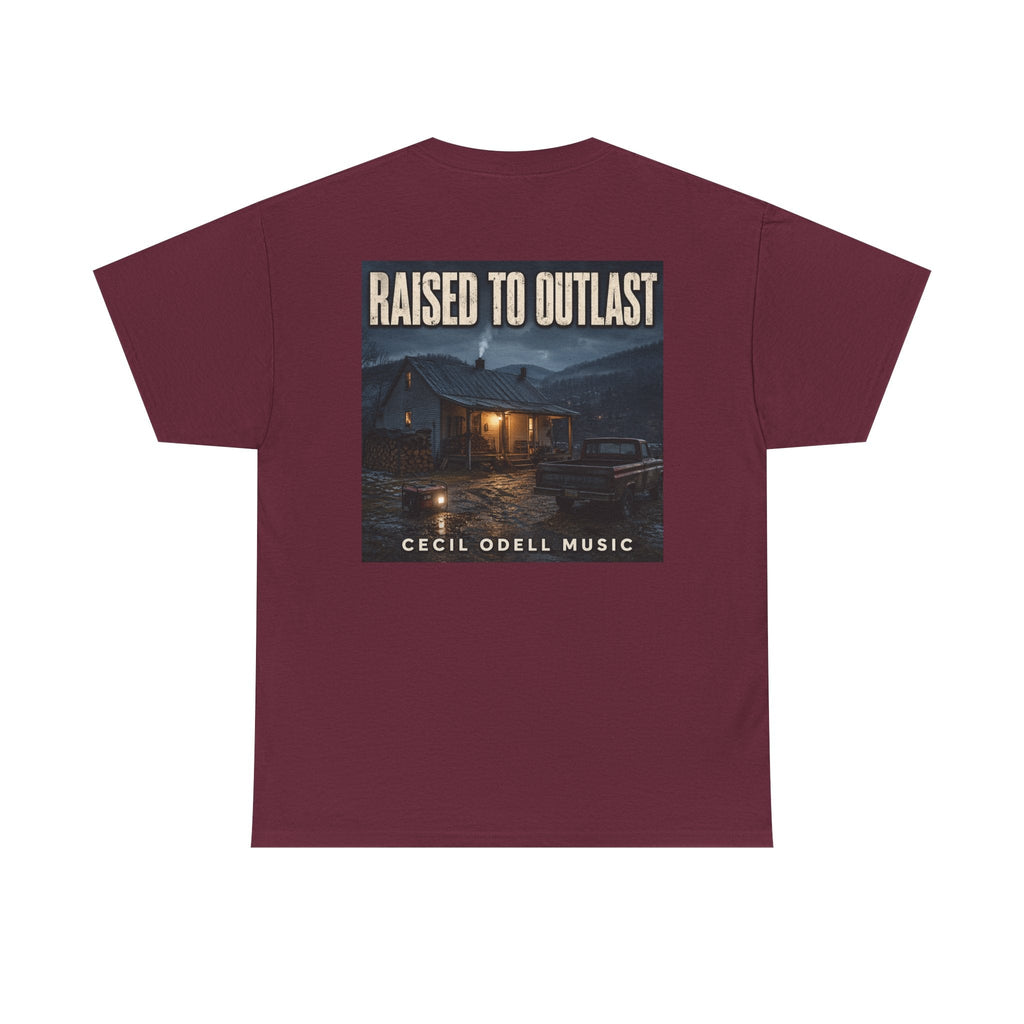 "Raised to Outlast" Tee: Cecil Odell Music Shirt - Cecil Odell Music