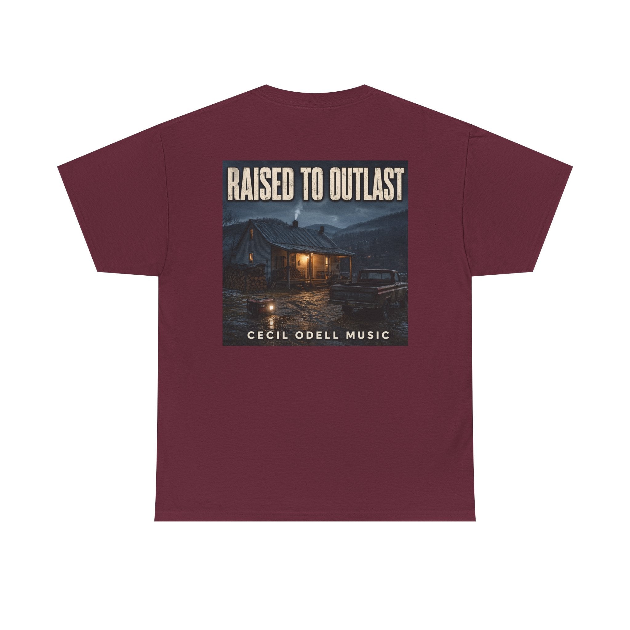 "Raised to Outlast" Tee: Cecil Odell Music Shirt - Cecil Odell Music