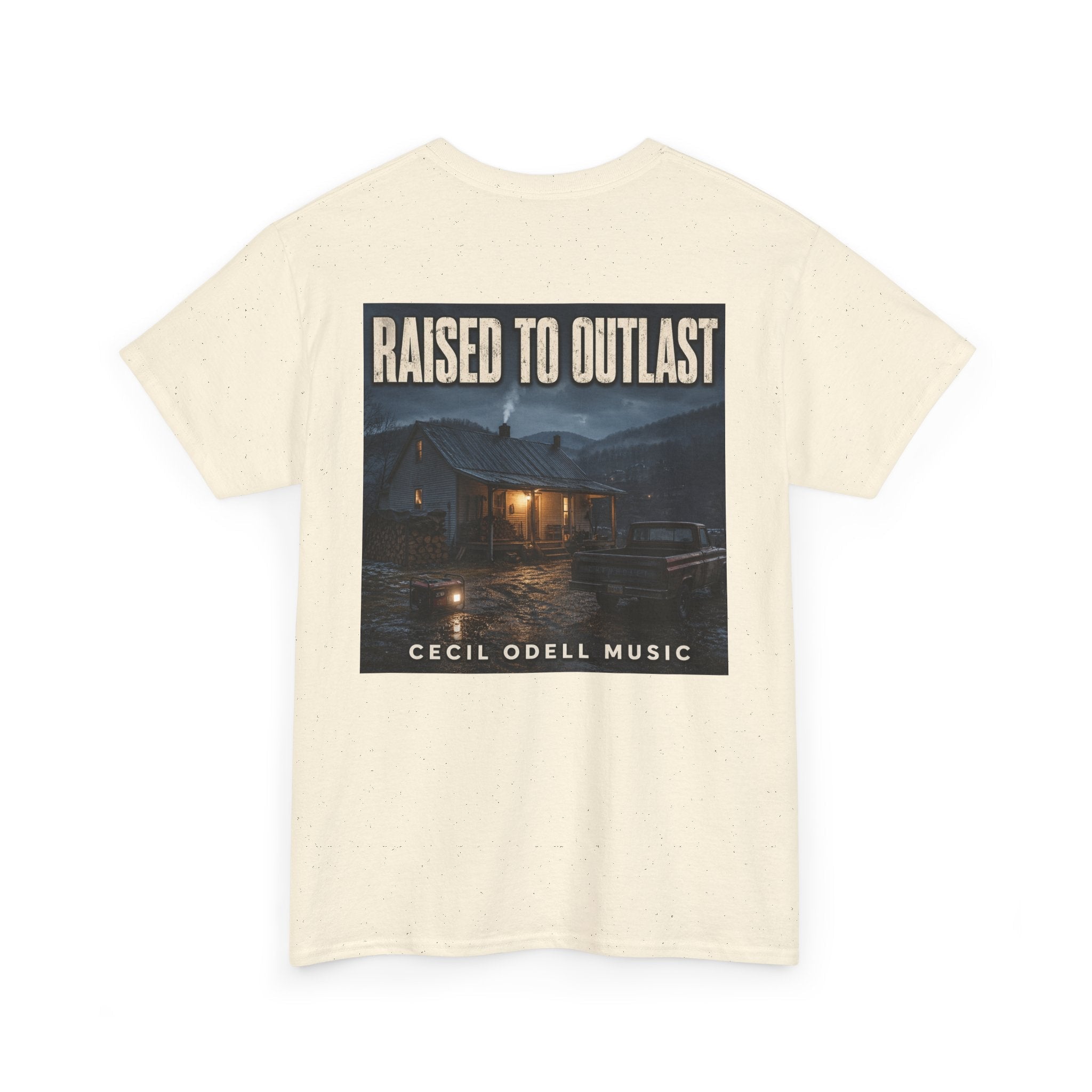 "Raised to Outlast" Tee: Cecil Odell Music Shirt - Cecil Odell Music
