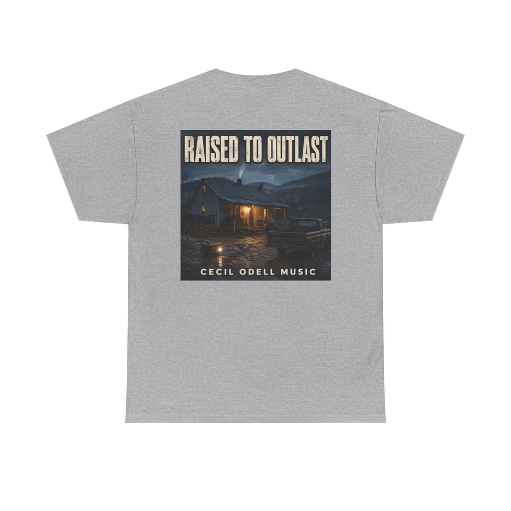 "Raised to Outlast" Tee: Cecil Odell Music Shirt - Cecil Odell Music