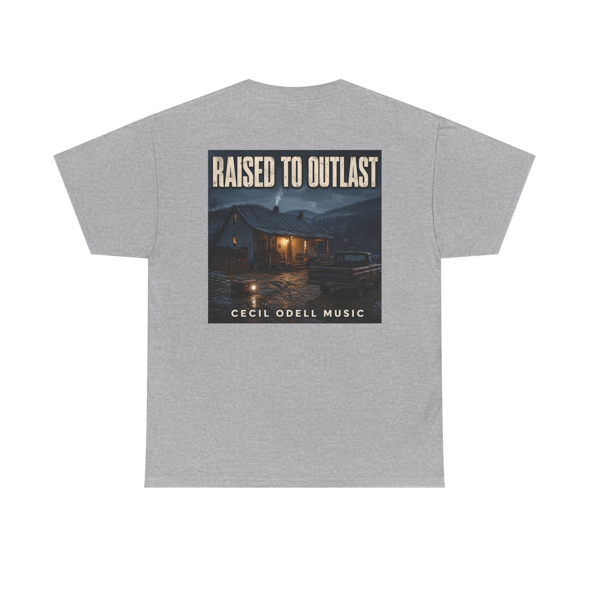 "Raised to Outlast" Tee: Cecil Odell Music Shirt - Cecil Odell Music