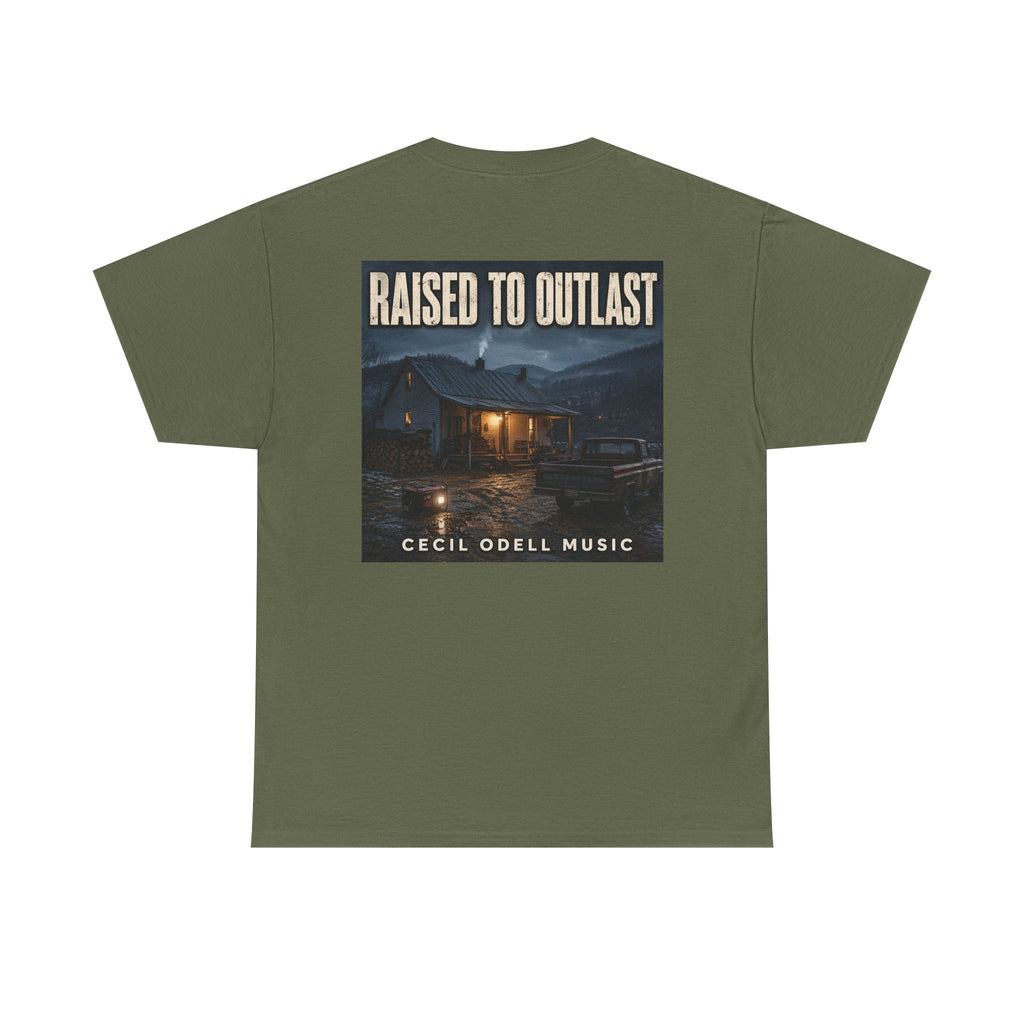 "Raised to Outlast" Tee: Cecil Odell Music Shirt - Cecil Odell Music