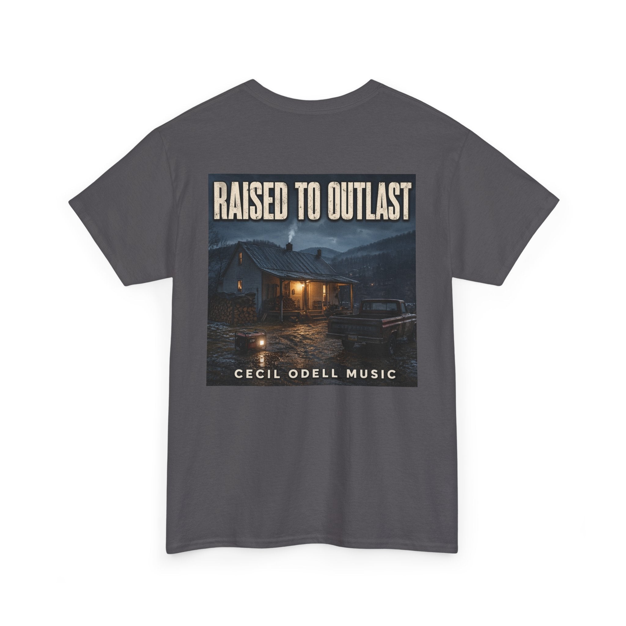 "Raised to Outlast" Tee: Cecil Odell Music Shirt - Cecil Odell Music