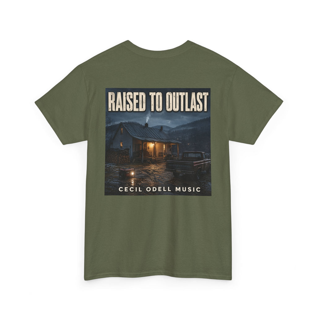 "Raised to Outlast" Tee: Cecil Odell Music Shirt - Cecil Odell Music