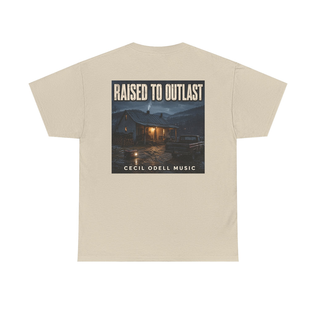 "Raised to Outlast" Tee: Cecil Odell Music Shirt - Cecil Odell Music