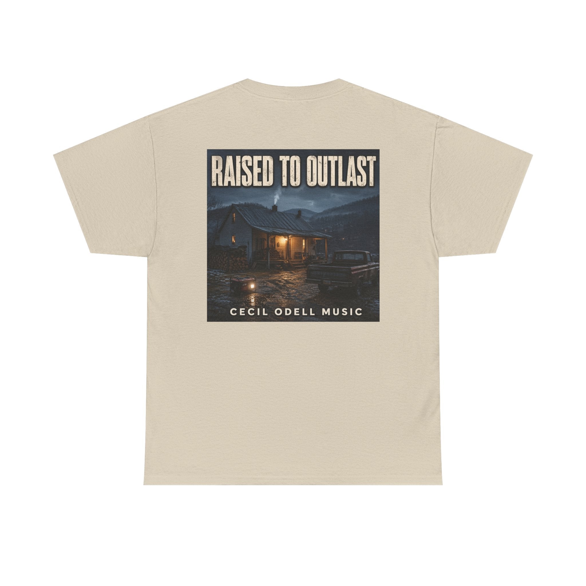 "Raised to Outlast" Tee: Cecil Odell Music Shirt - Cecil Odell Music