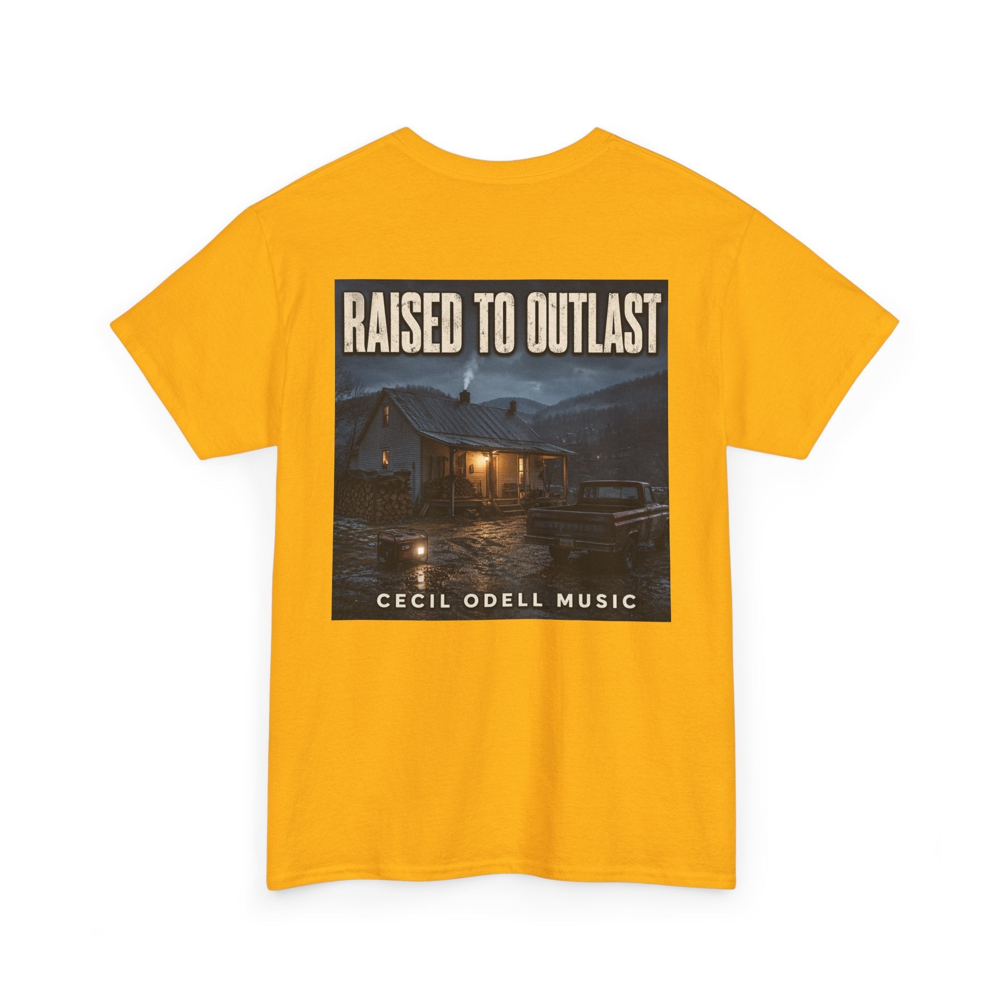 "Raised to Outlast" Tee: Cecil Odell Music Shirt - Cecil Odell Music