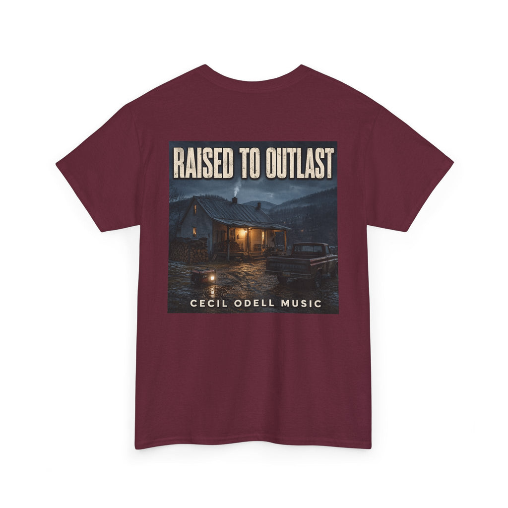 "Raised to Outlast" Tee: Cecil Odell Music Shirt - Cecil Odell Music