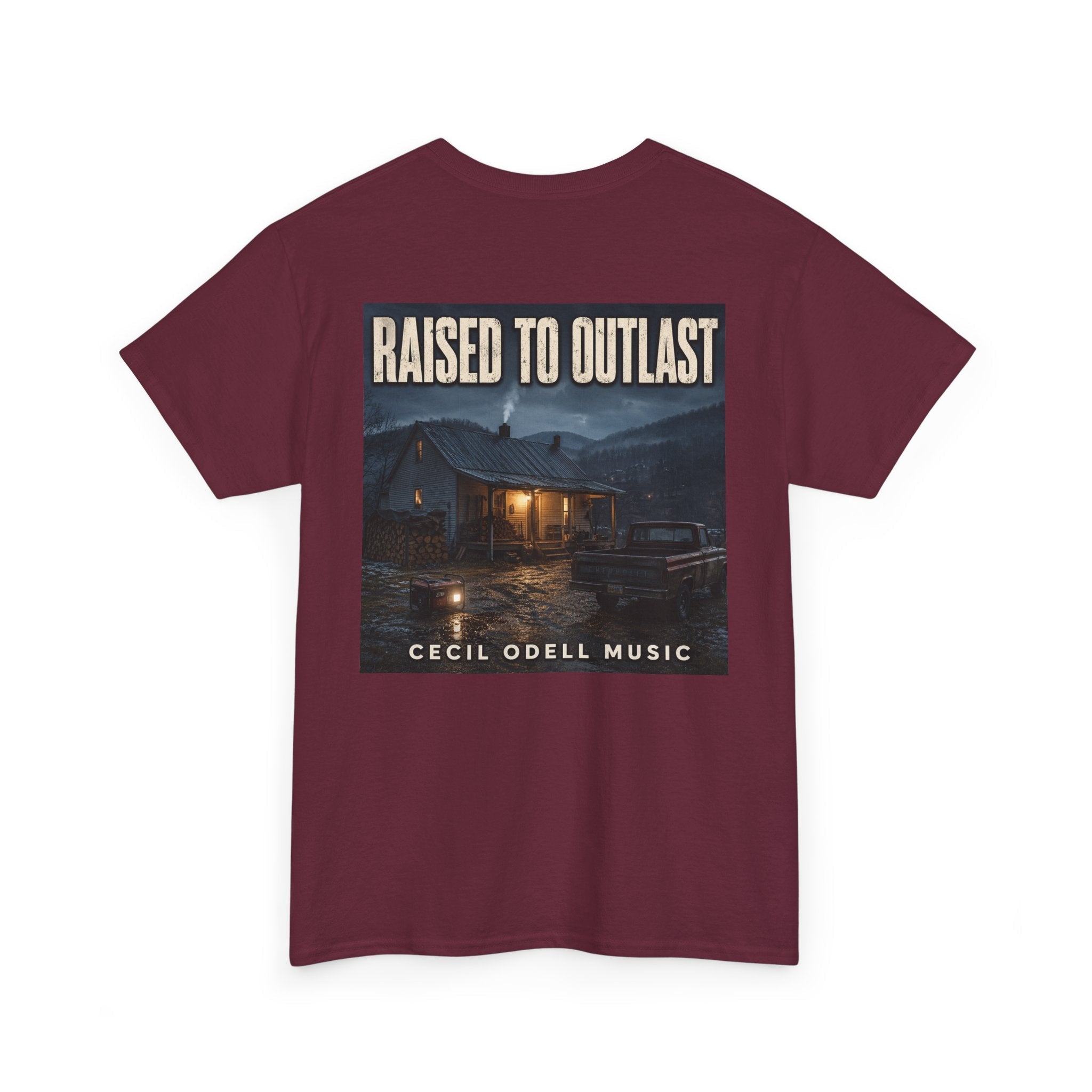 "Raised to Outlast" Tee: Cecil Odell Music Shirt - Cecil Odell Music