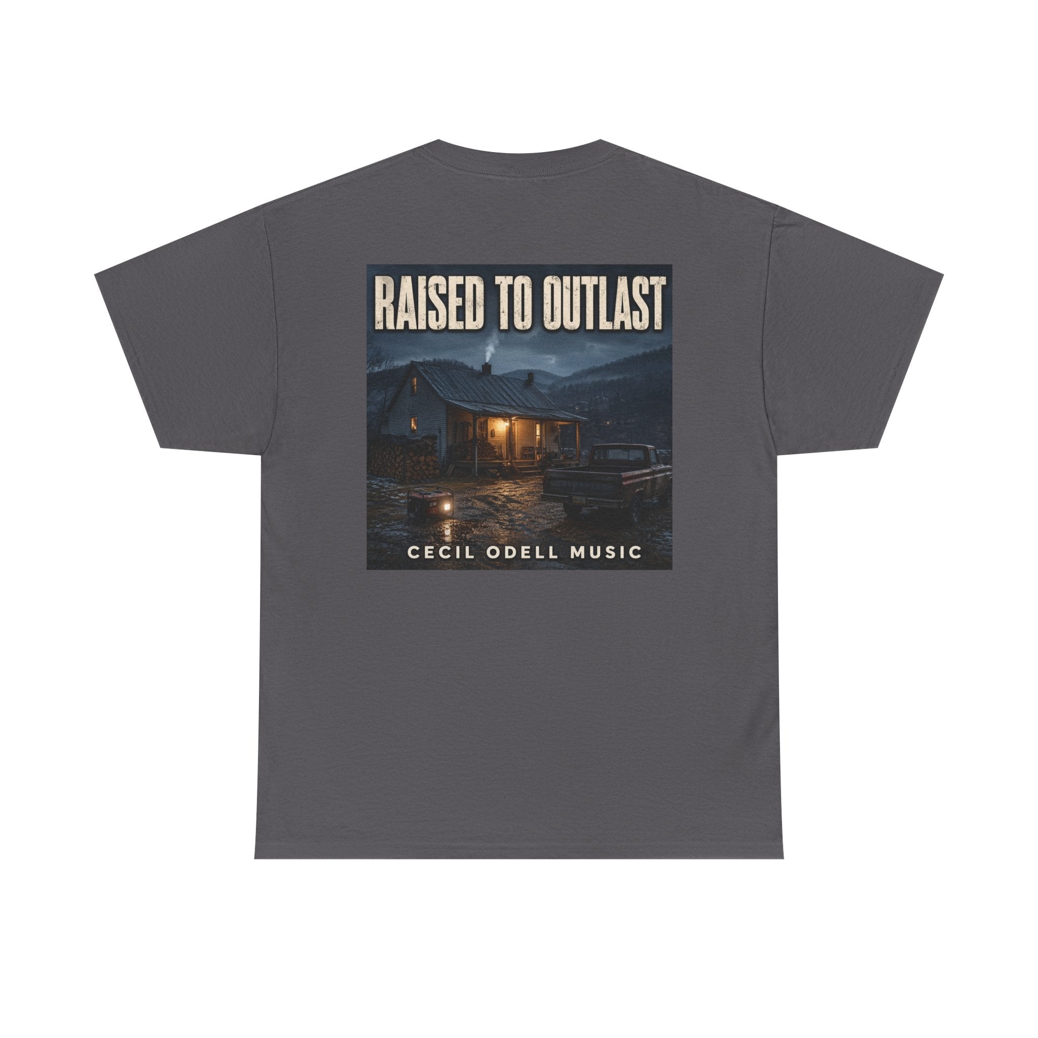 "Raised to Outlast" Tee: Cecil Odell Music Shirt - Cecil Odell Music