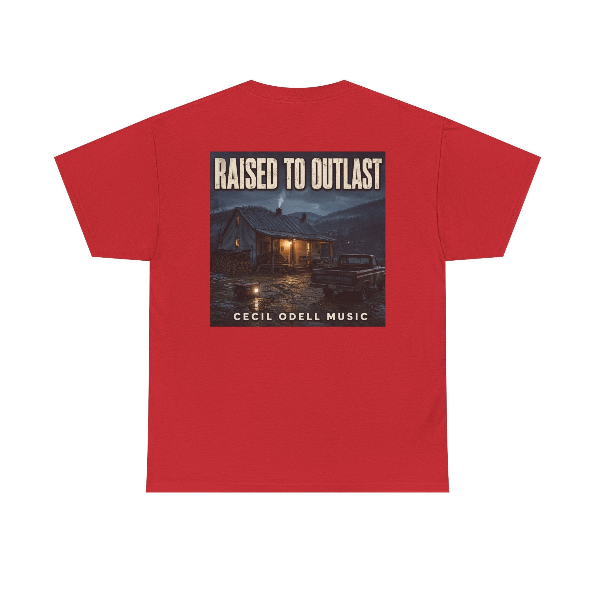 "Raised to Outlast" Tee: Cecil Odell Music Shirt - Cecil Odell Music