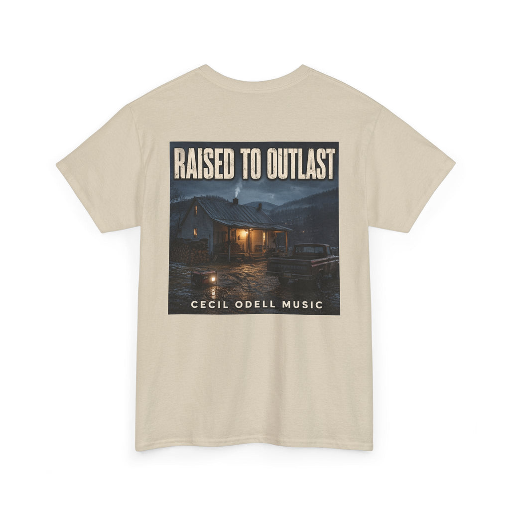"Raised to Outlast" Tee: Cecil Odell Music Shirt - Cecil Odell Music
