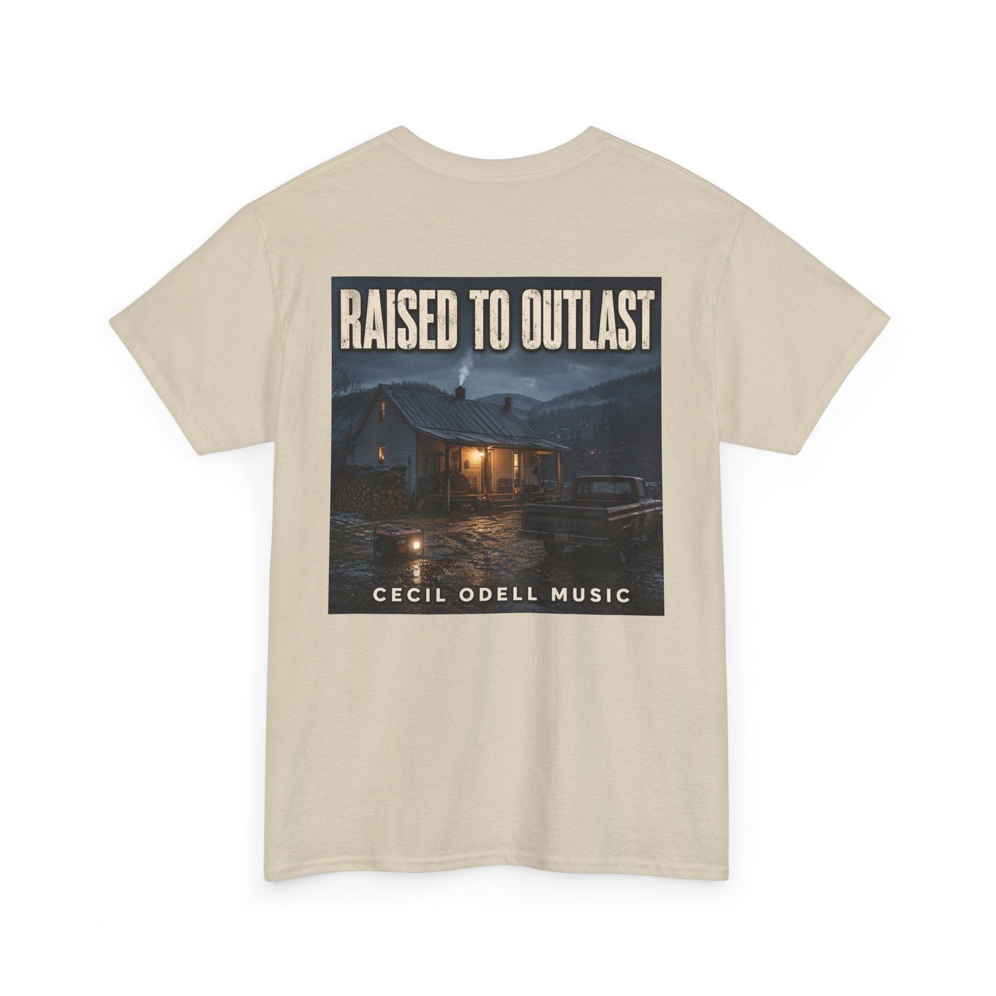 "Raised to Outlast" Tee: Cecil Odell Music Shirt - Cecil Odell Music