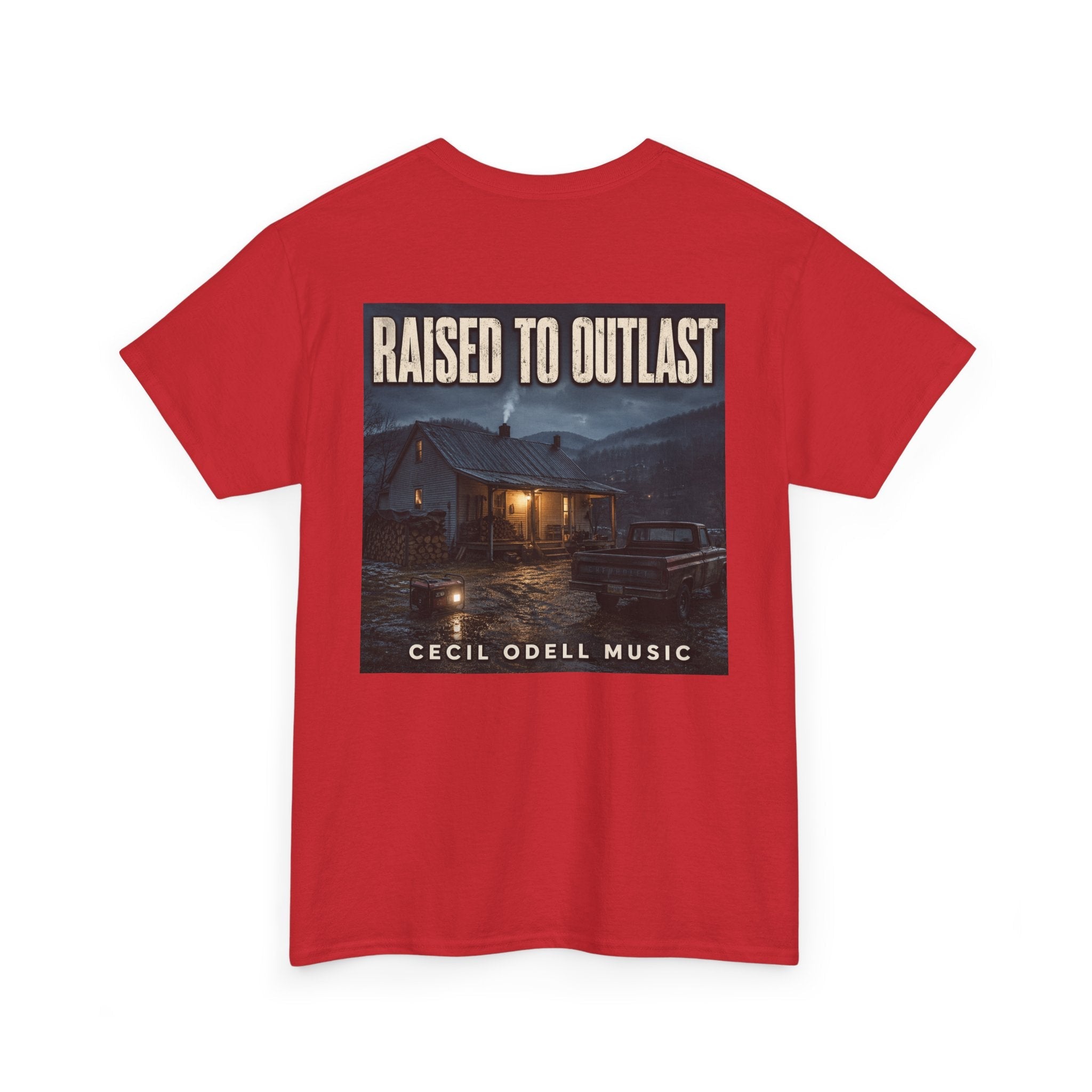 "Raised to Outlast" Tee: Cecil Odell Music Shirt - Cecil Odell Music