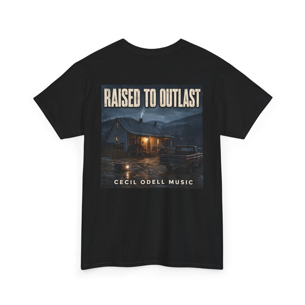 "Raised to Outlast" Tee: Cecil Odell Music Shirt - Cecil Odell Music