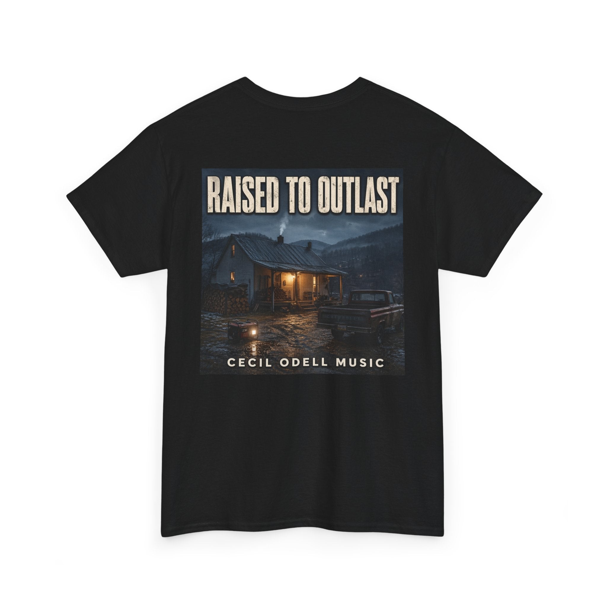 "Raised to Outlast" Tee: Cecil Odell Music Shirt - Cecil Odell Music