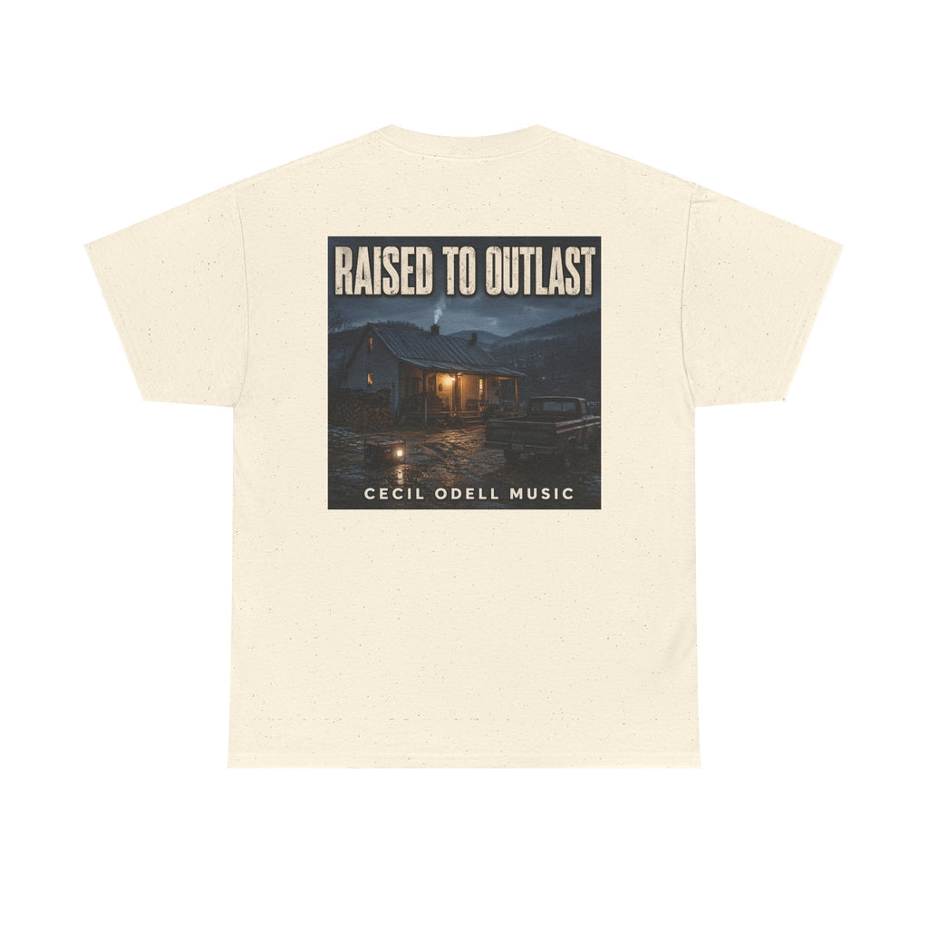 "Raised to Outlast" Tee: Cecil Odell Music Shirt - Cecil Odell Music