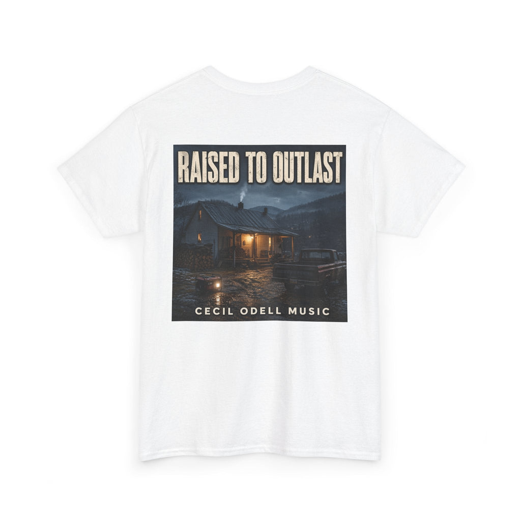 "Raised to Outlast" Tee: Cecil Odell Music Shirt - Cecil Odell Music