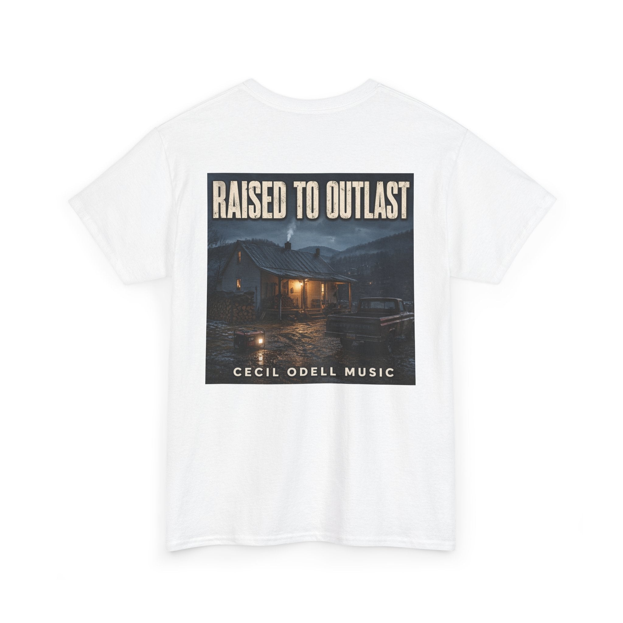 "Raised to Outlast" Tee: Cecil Odell Music Shirt - Cecil Odell Music