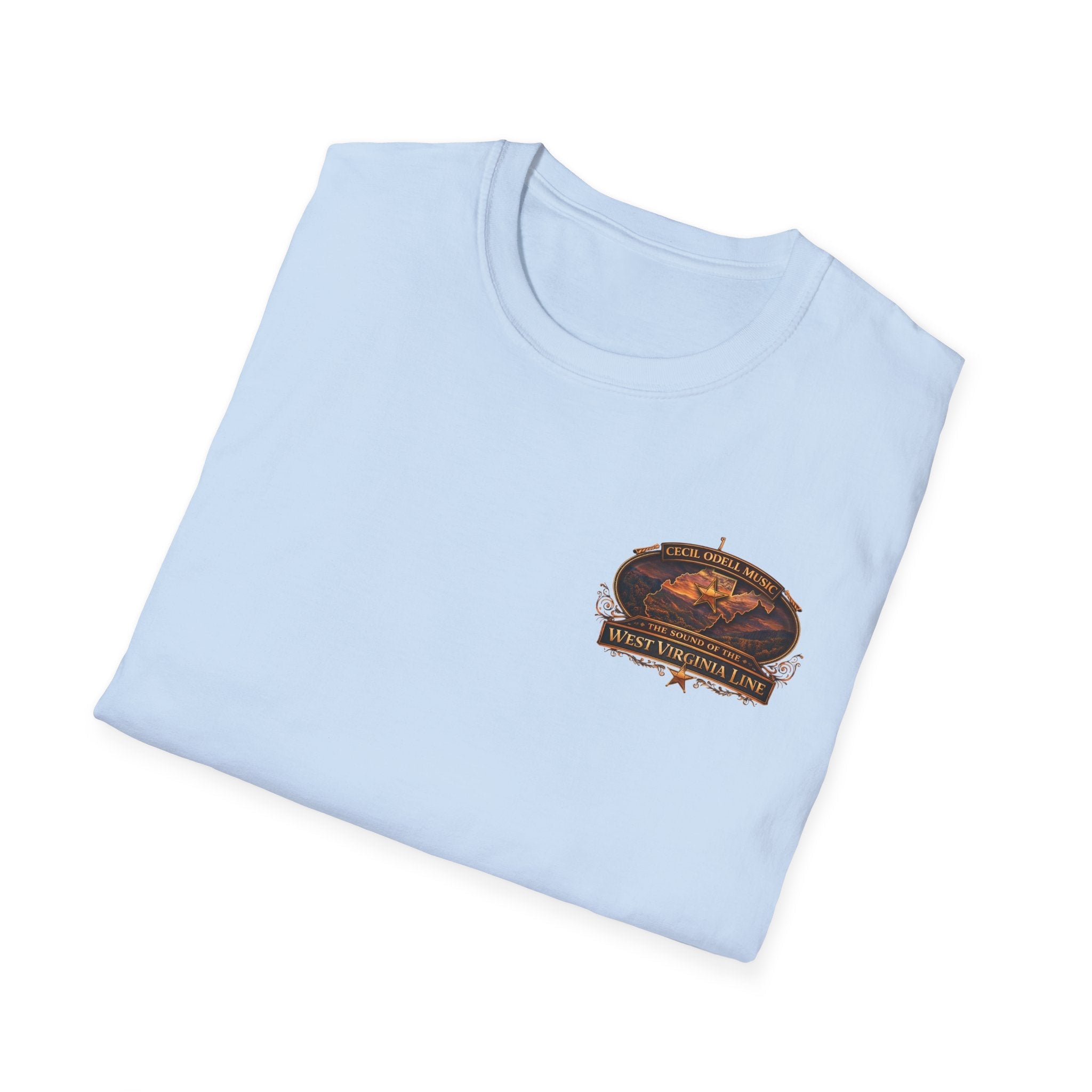 Ritchie County Line T-Shirt: County Sheriff Badge Sunset Graphic Tee - Cecil Odell Music