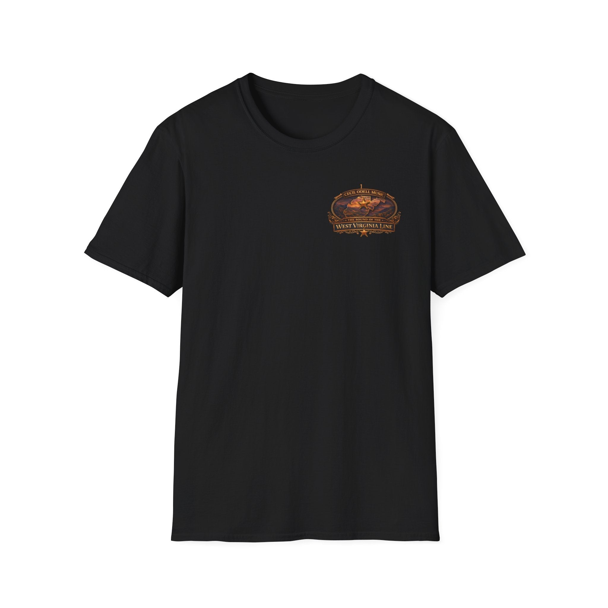 Ritchie County Line T-Shirt: County Sheriff Badge Sunset Graphic Tee - Cecil Odell Music