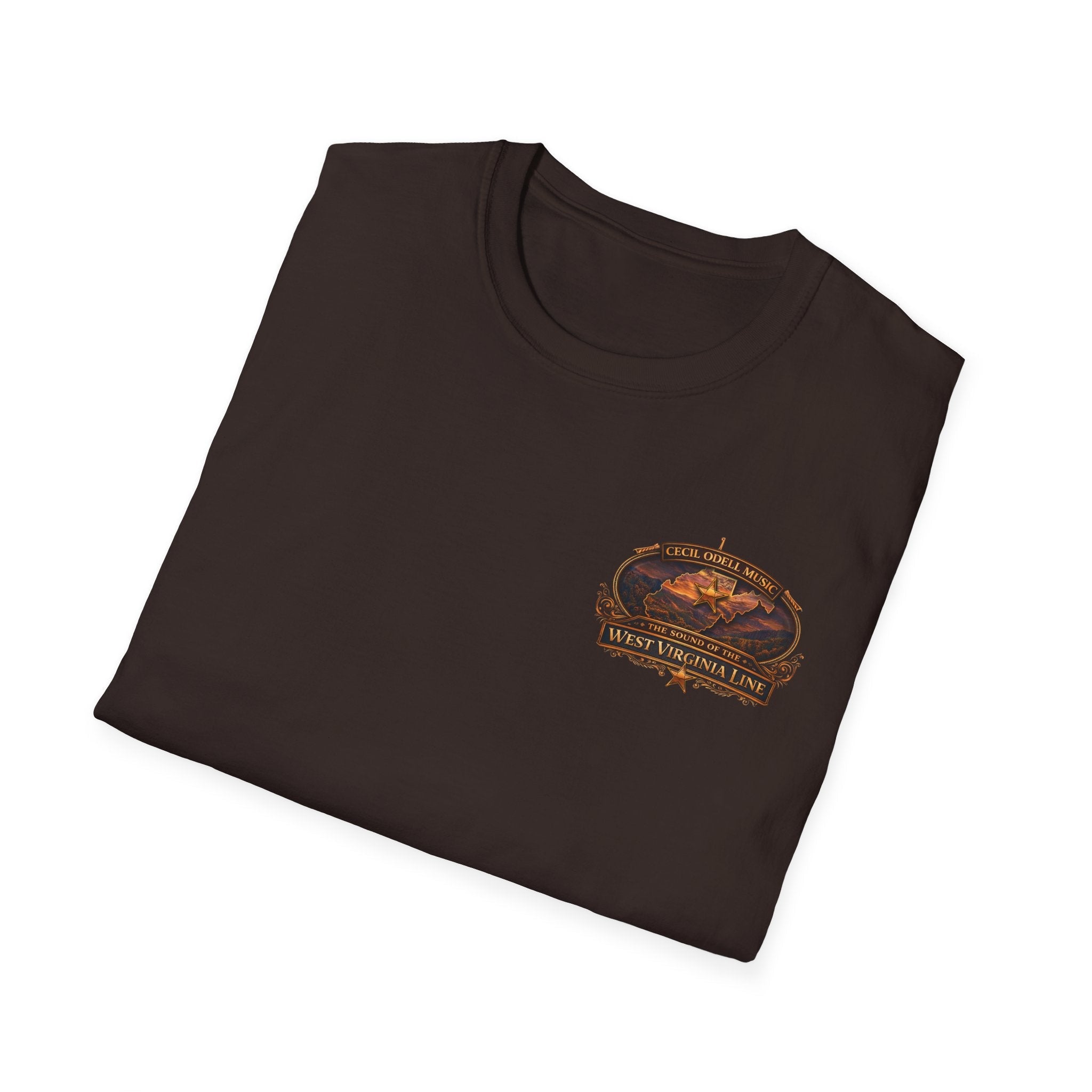 Ritchie County Line T-Shirt: County Sheriff Badge Sunset Graphic Tee - Cecil Odell Music