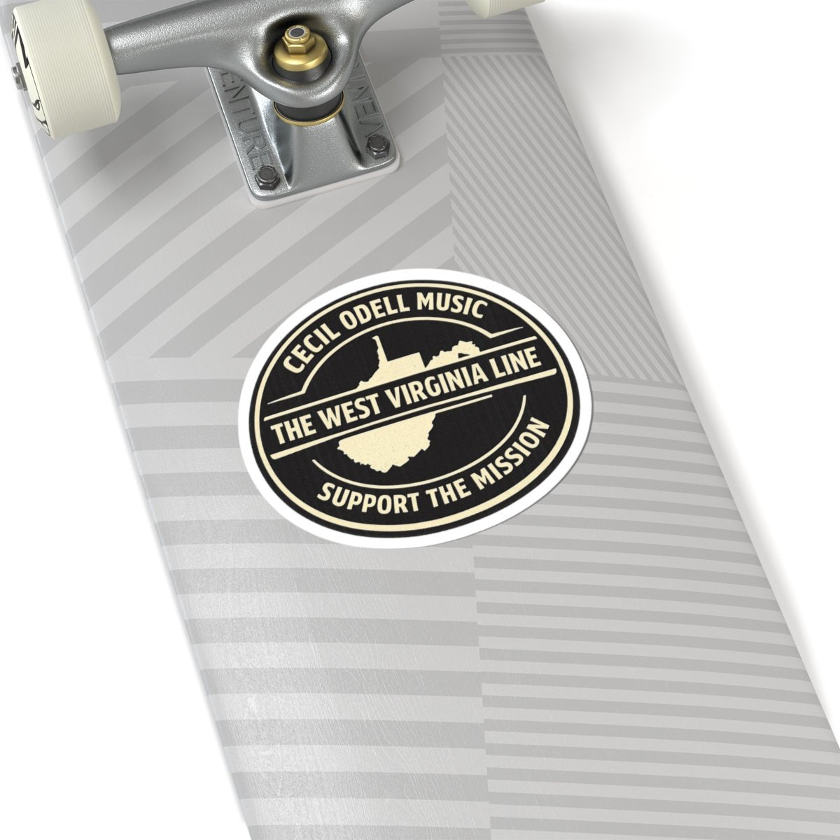 Round Support the Mission Sticker - Cecil Odell Music