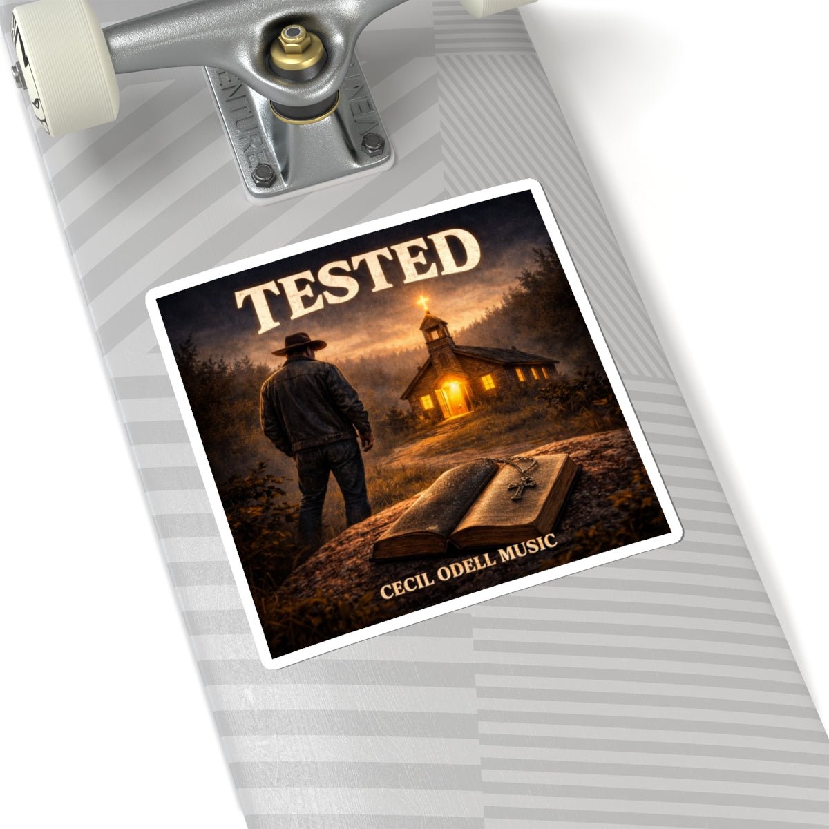 Sticker: "TESTED" Church & Bible Christian Music Sticker by Cecil Odell - Cecil Odell Music