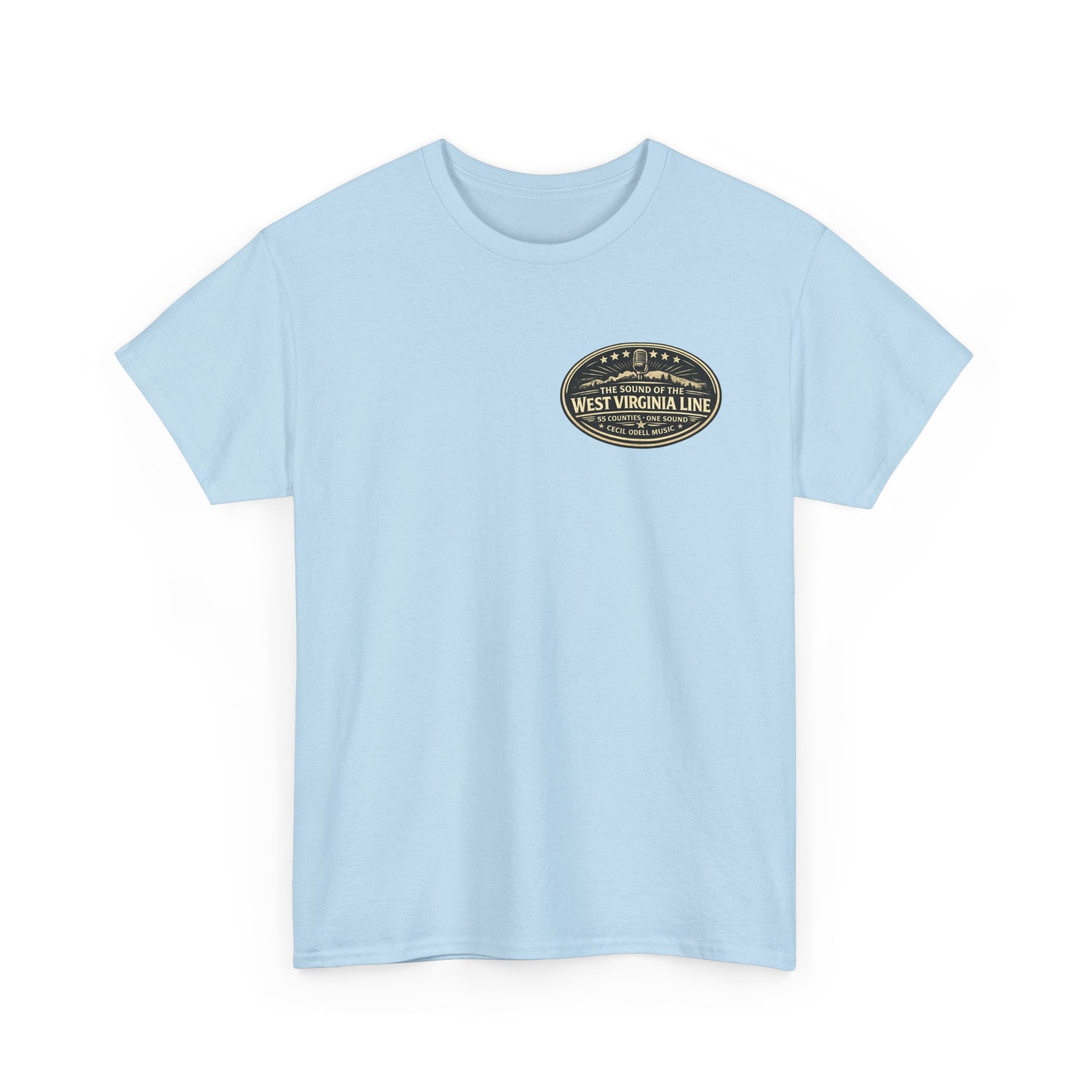 T-Shirt: McDowell Badge in the Coal Dust: West Virginia Line Police Tribute Tee - Cecil Odell Music