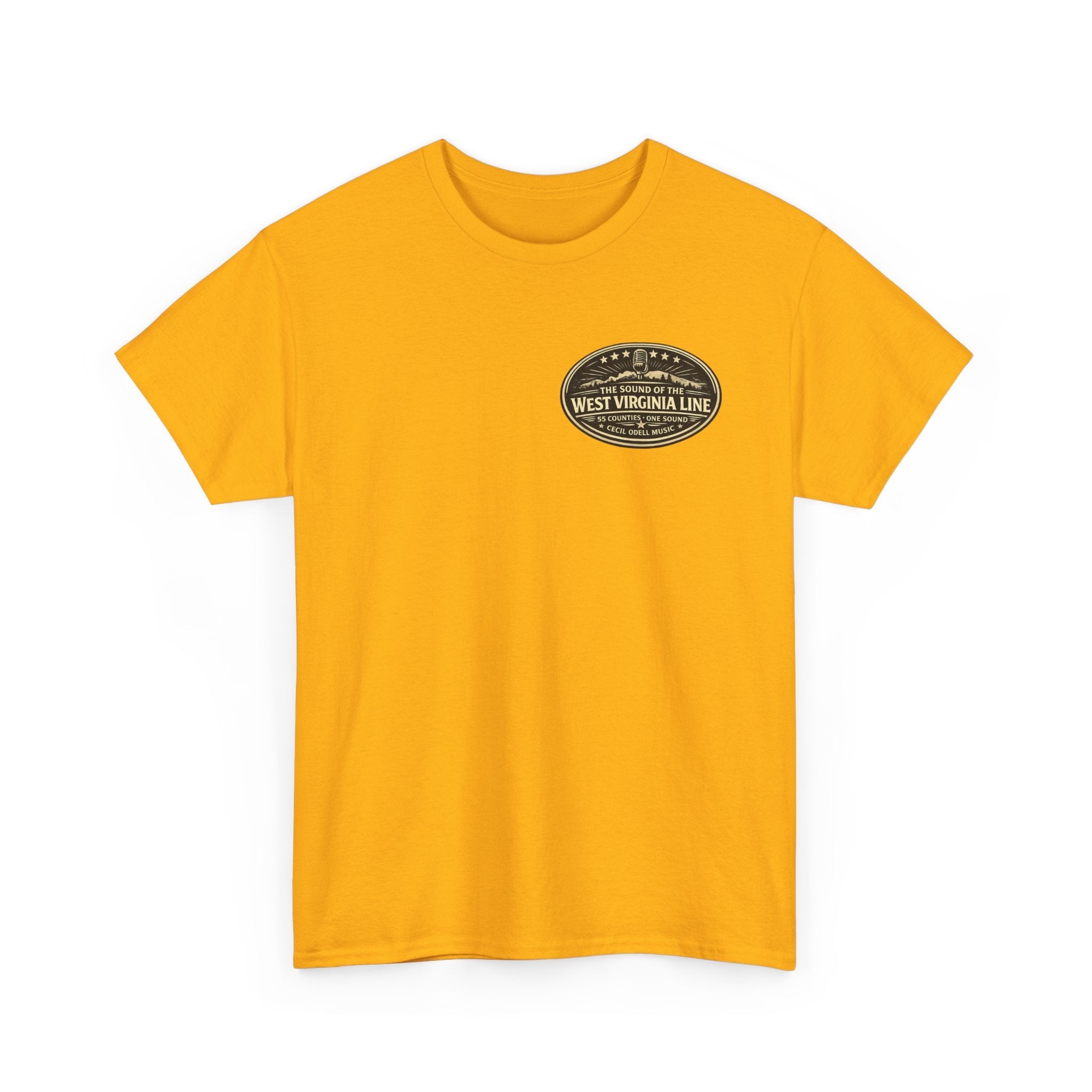 T-Shirt: McDowell Badge in the Coal Dust: West Virginia Line Police Tribute Tee - Cecil Odell Music