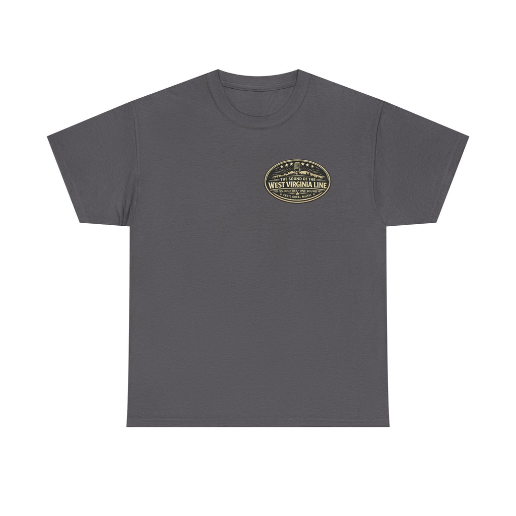 T-Shirt: McDowell Badge in the Coal Dust: West Virginia Line Police Tribute Tee - Cecil Odell Music