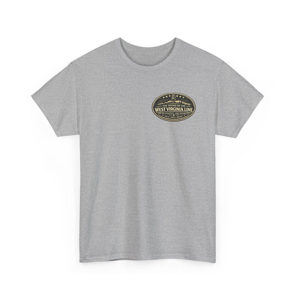 T-Shirt: McDowell Badge in the Coal Dust: West Virginia Line Police Tribute Tee - Cecil Odell Music