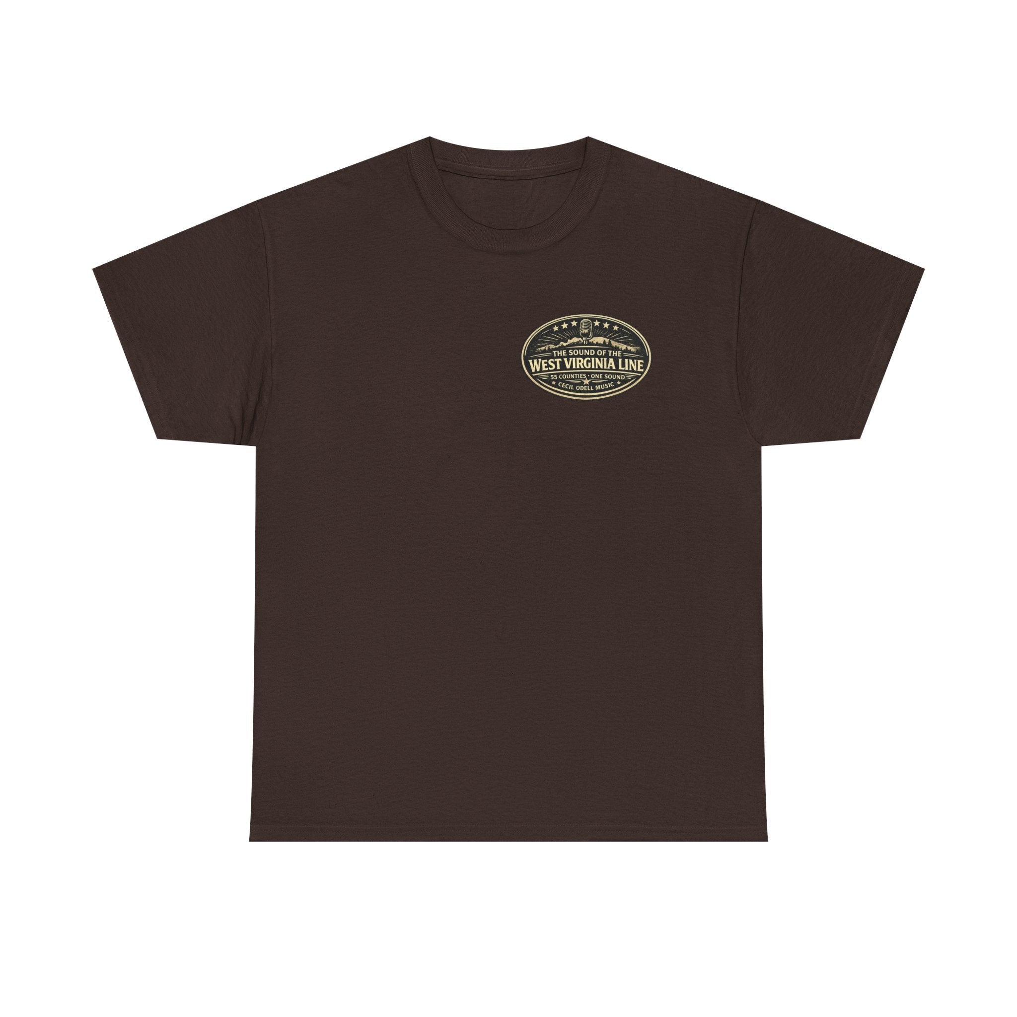 T-Shirt: McDowell Badge in the Coal Dust: West Virginia Line Police Tribute Tee - Cecil Odell Music