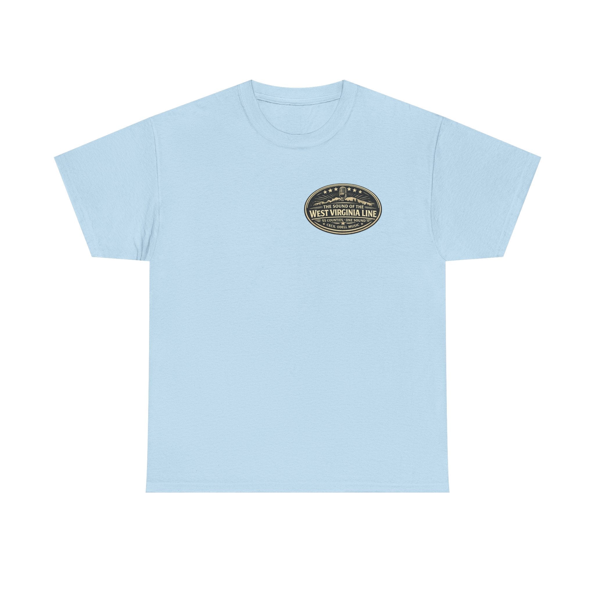 T-Shirt: McDowell Badge in the Coal Dust: West Virginia Line Police Tribute Tee - Cecil Odell Music