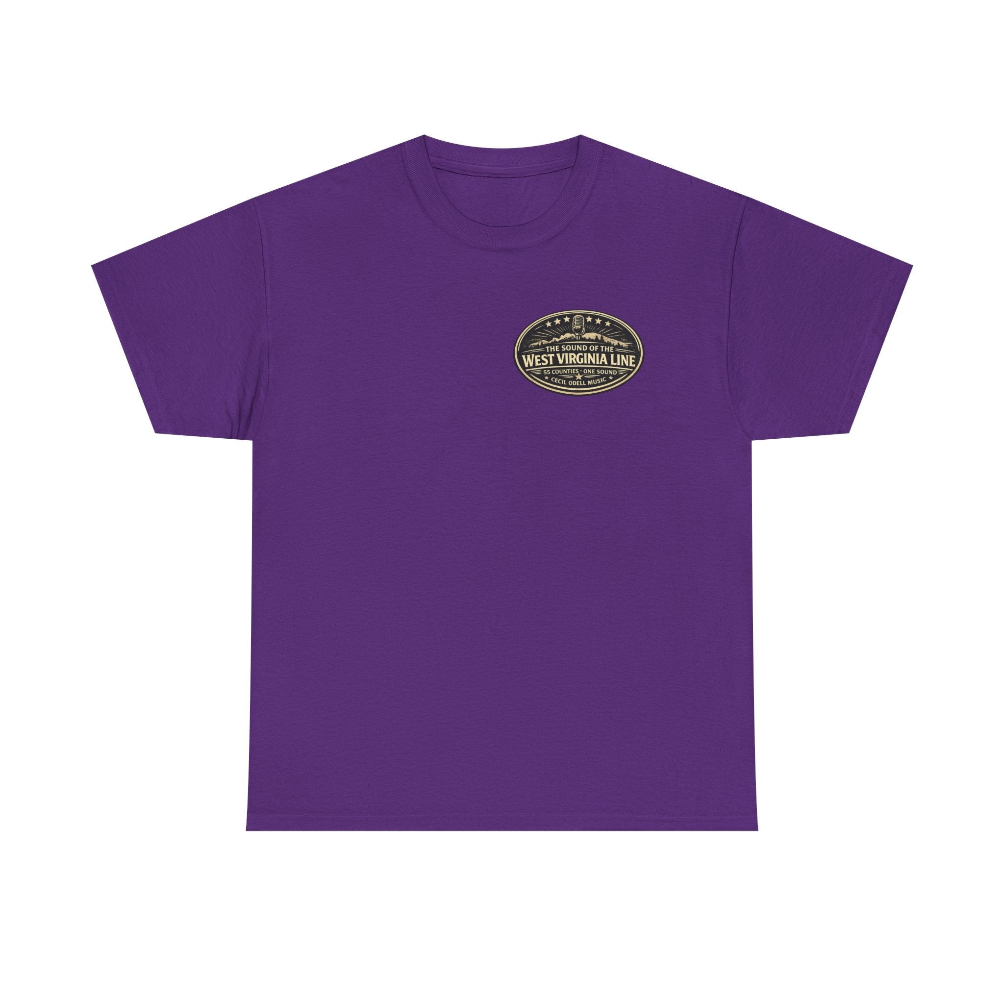 T-Shirt: McDowell Badge in the Coal Dust: West Virginia Line Police Tribute Tee - Cecil Odell Music