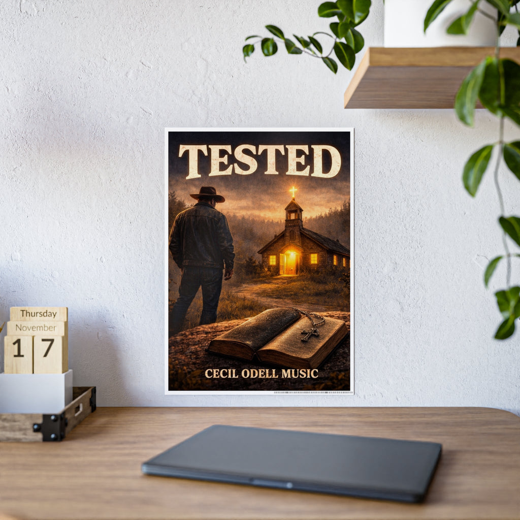 Tested Poster: Inspirational Christian Wall Art (Cecil Odell Music) - Cecil Odell Music