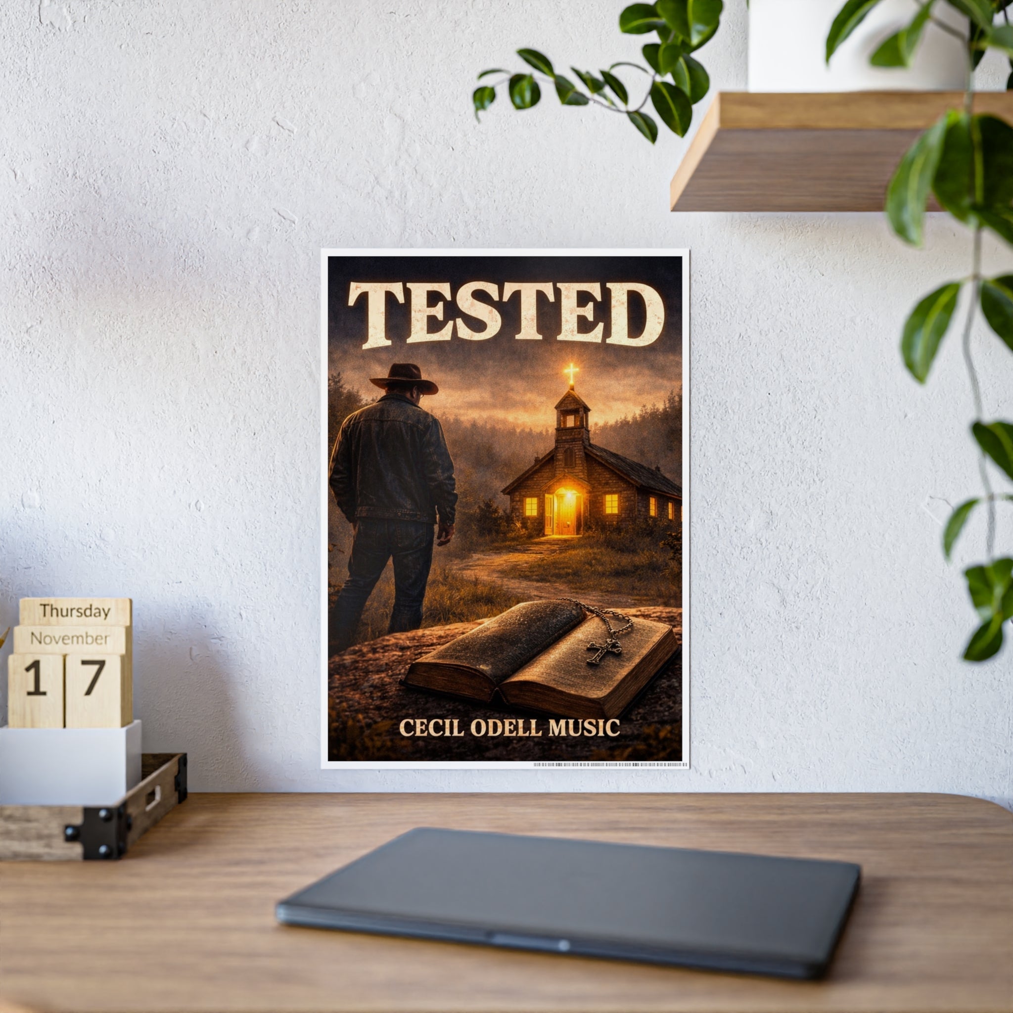 Tested Poster: Inspirational Christian Wall Art (Cecil Odell Music) - Cecil Odell Music
