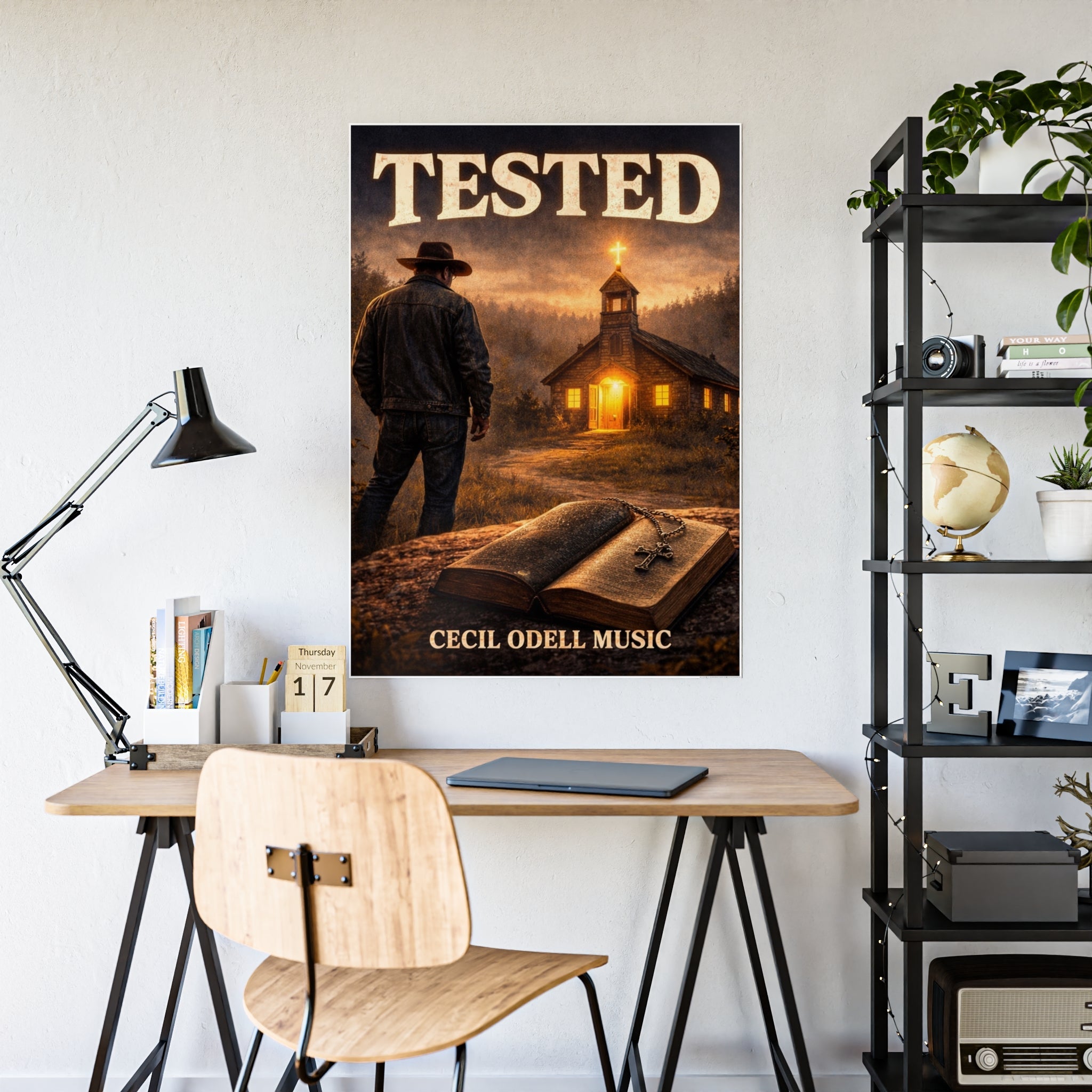 Tested Poster: Inspirational Christian Wall Art (Cecil Odell Music) - Cecil Odell Music
