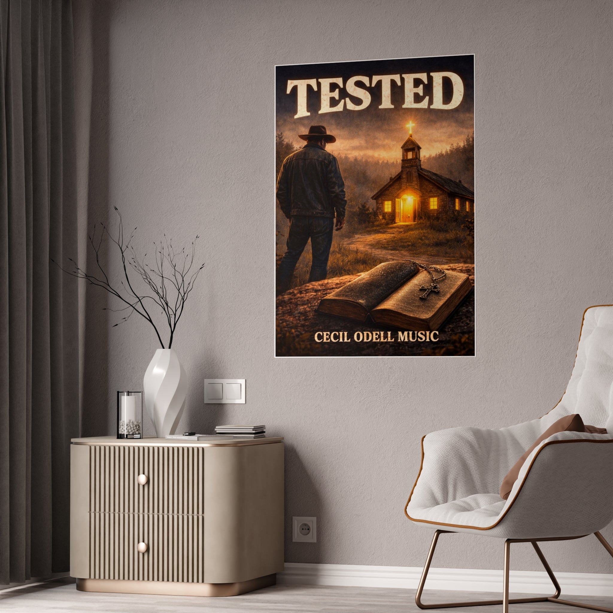 Tested Poster: Inspirational Christian Wall Art (Cecil Odell Music) - Cecil Odell Music