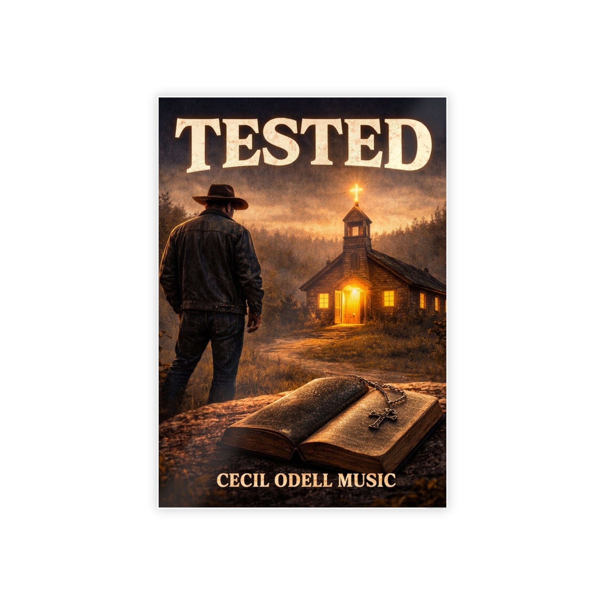 Tested Poster: Inspirational Christian Wall Art (Cecil Odell Music) - Cecil Odell Music