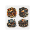Travel Guitar Temporary Tattoo Set: Vintage Road, Americana & Adventure Designs (4 - Pack) - Cecil Odell Music