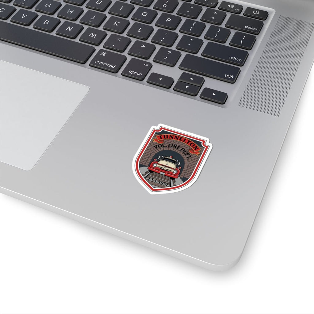 Tunnelton Vol. Fire Dept. Kiss - Cut Sticker: Vintage Firetruck Badge (Est. 1937) - Cecil Odell Music