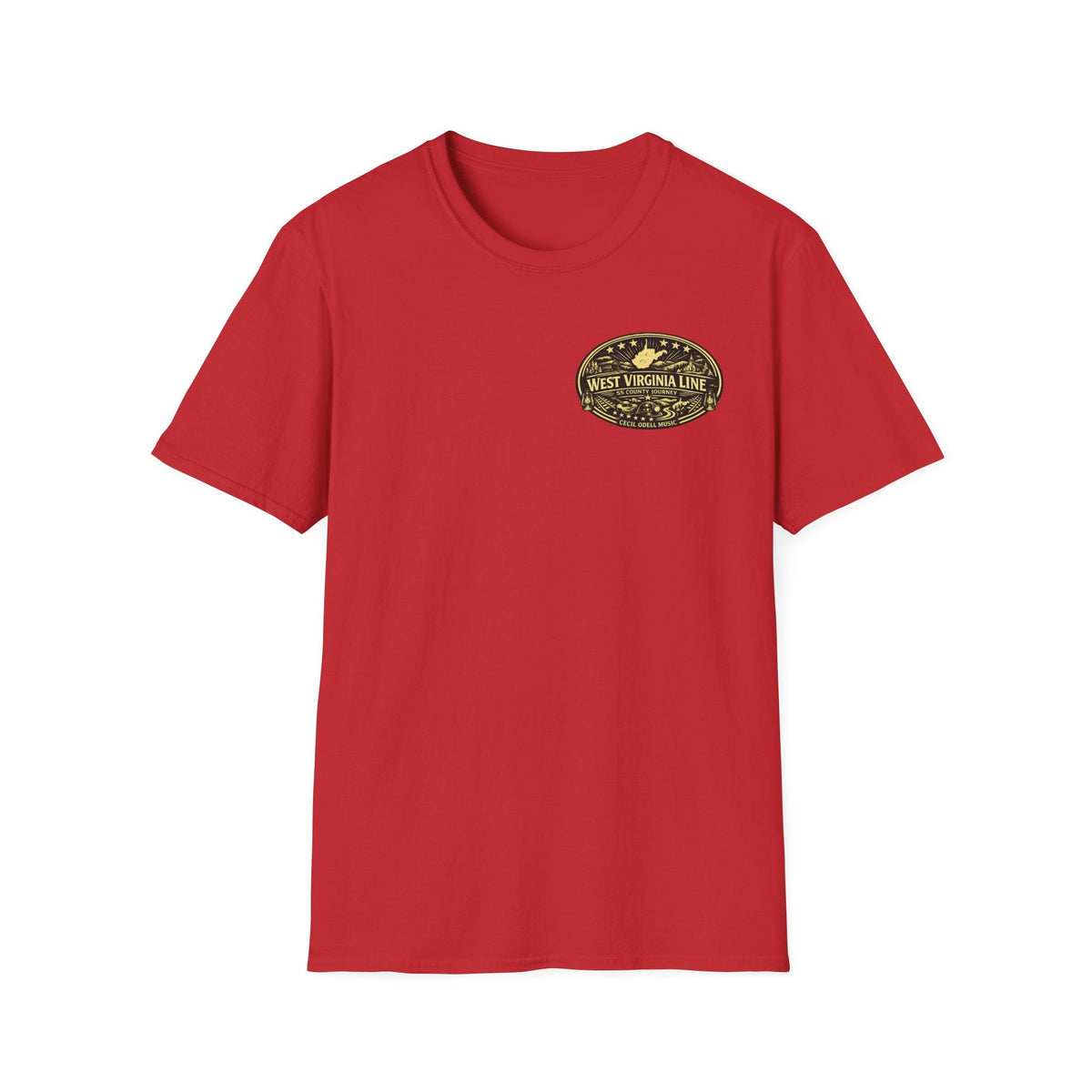 Tyler County Line Fire Department T-Shirt: Vintage Badge Sunset Design - Cecil Odell Music