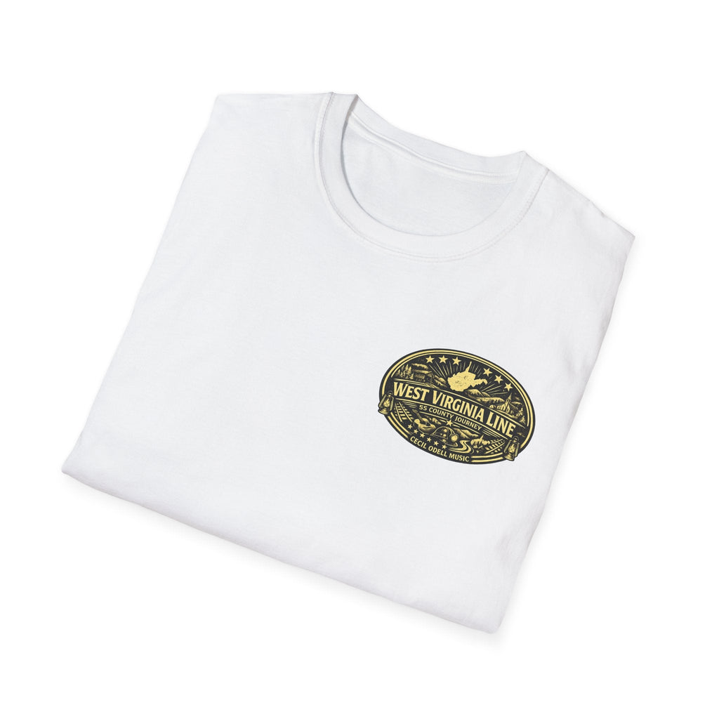 Tyler County Line Fire Department T-Shirt: Vintage Badge Sunset Design - Cecil Odell Music
