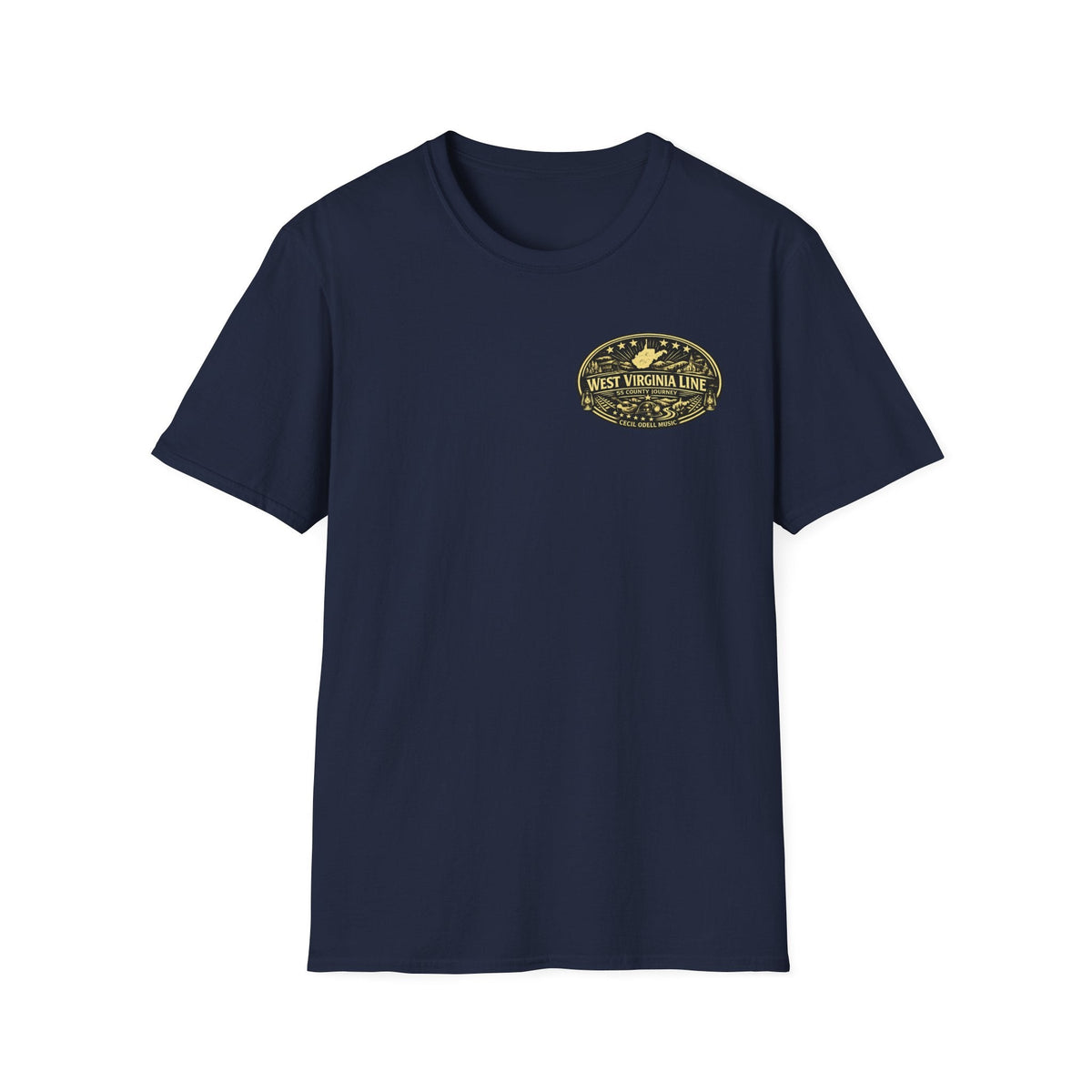 Tyler County Line Fire Department T-Shirt: Vintage Badge Sunset Design - Cecil Odell Music