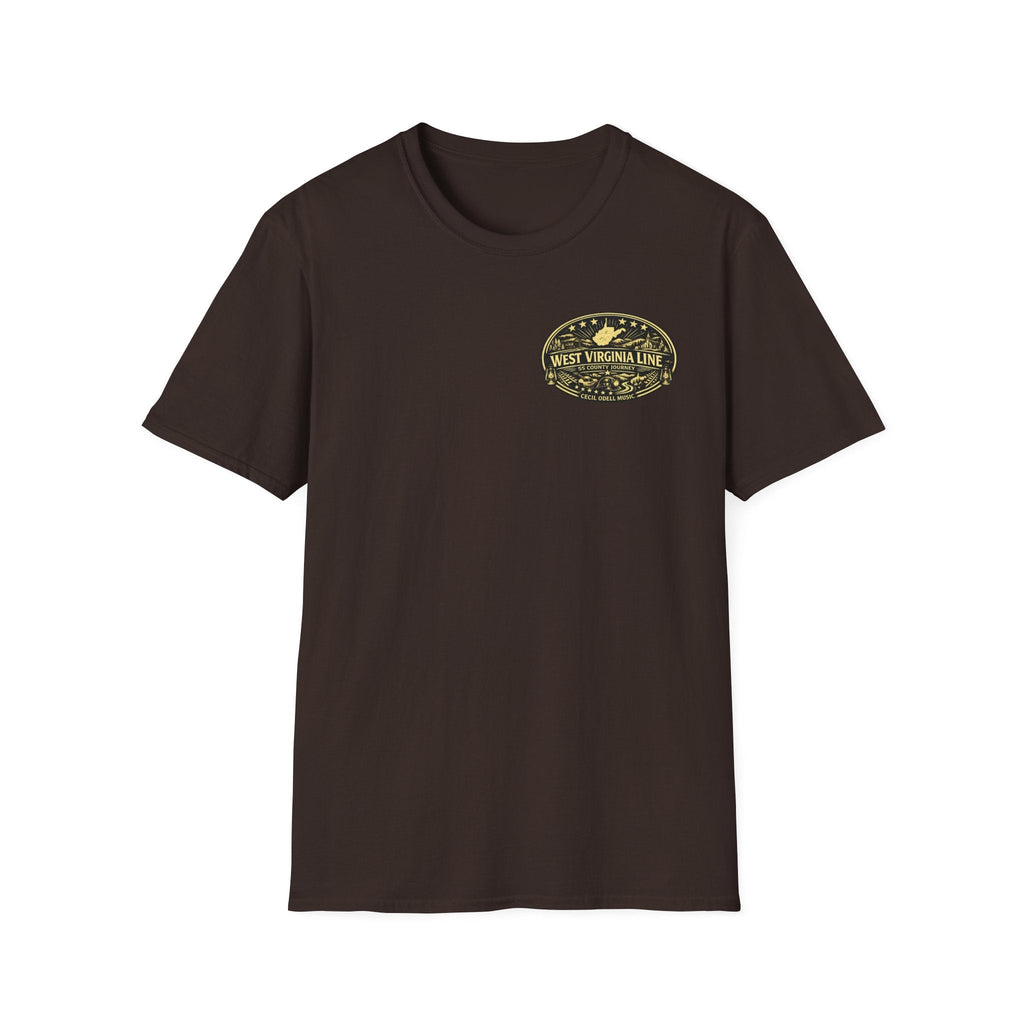 Tyler County Line Fire Department T-Shirt: Vintage Badge Sunset Design - Cecil Odell Music