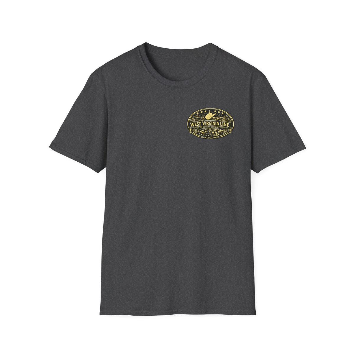 Tyler County Line Fire Department T-Shirt: Vintage Badge Sunset Design - Cecil Odell Music