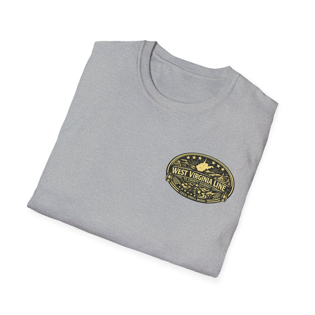 Tyler County Line Fire Department T-Shirt: Vintage Badge Sunset Design - Cecil Odell Music